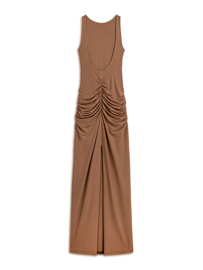 Nocturne Sırt Dekolteli Maxi Elbise