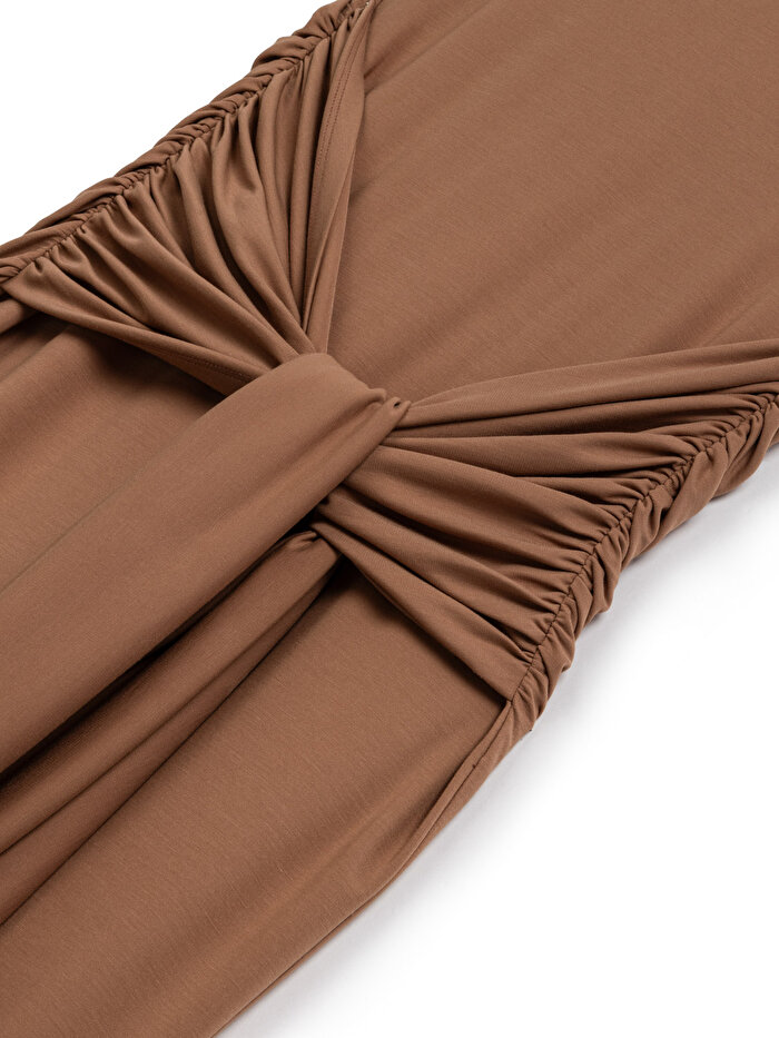 Nocturne Sırt Dekolteli Maxi Elbise