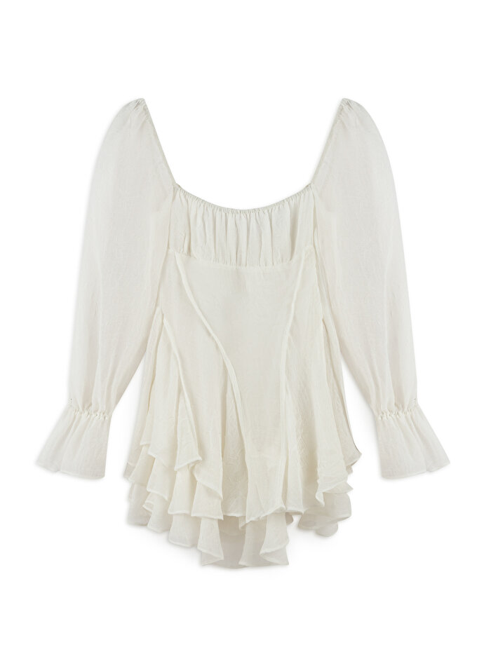 Nocturne Volanlı Mini Elbise