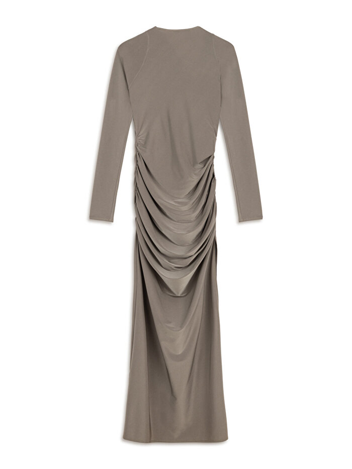 Nocturne Metal Tokalı Maxi Elbise