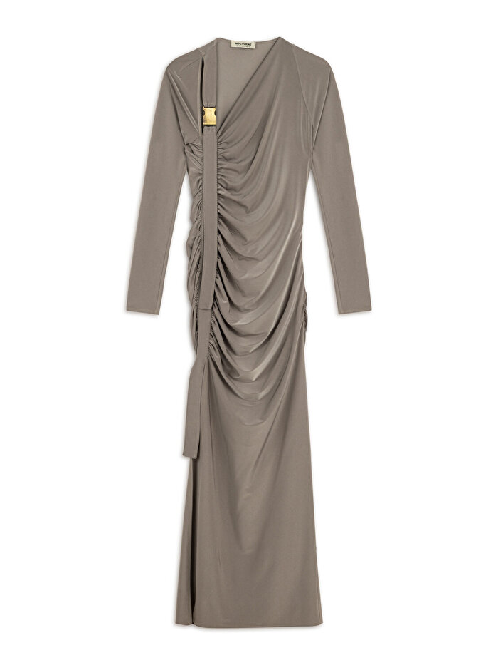 Nocturne Metal Tokalı Maxi Elbise