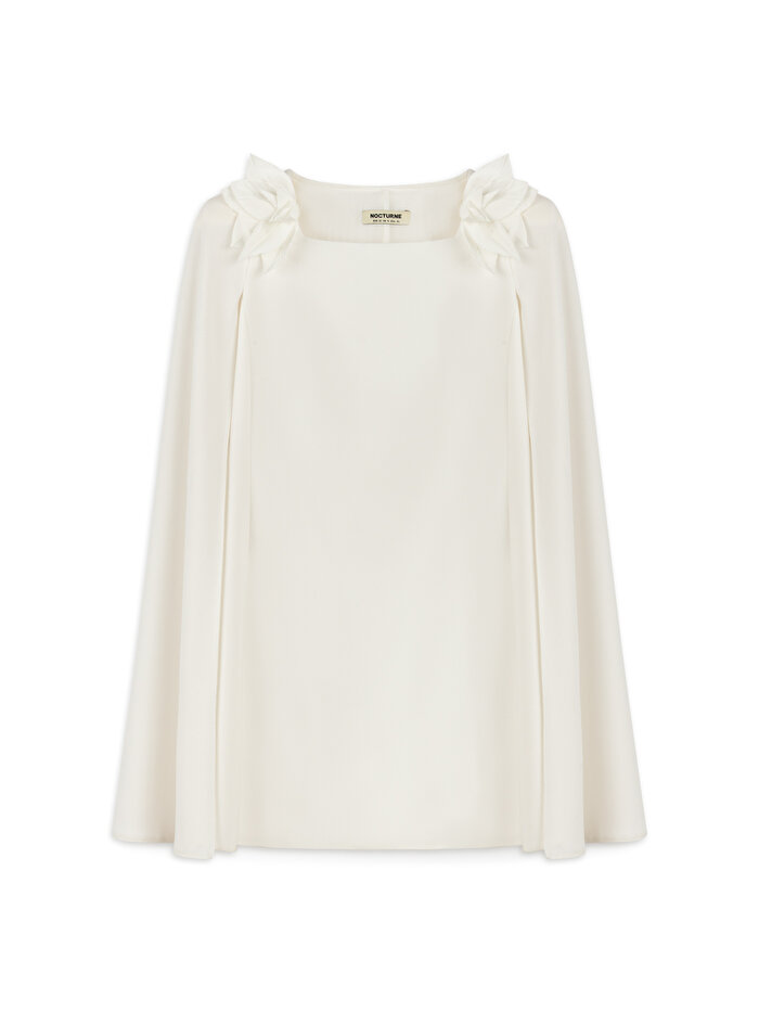 Nocturne Pelerin Kol Mini Elbise