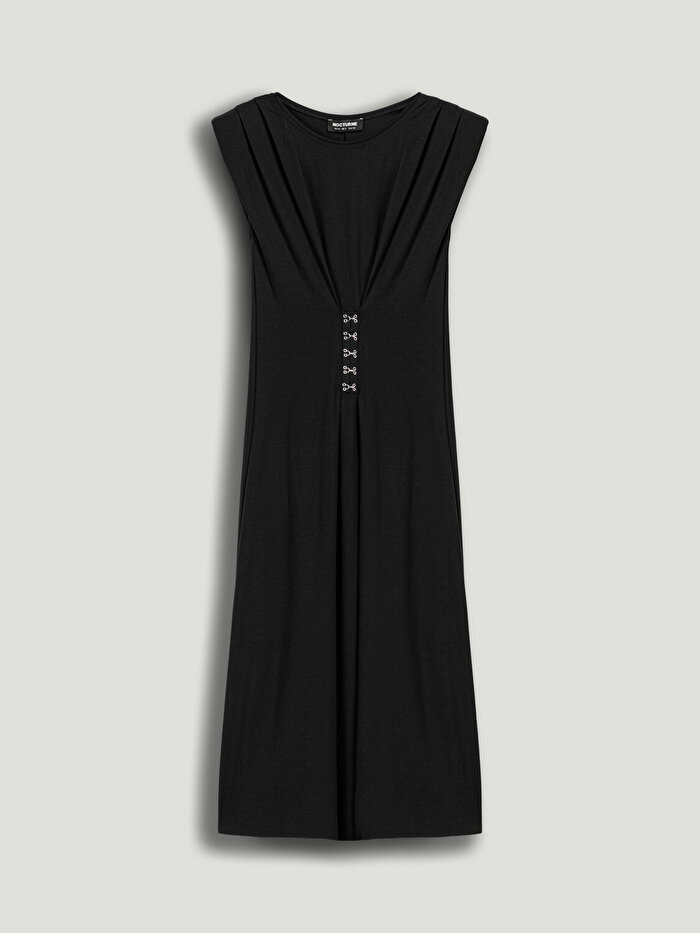 Nocturne Agraf Detaylı Maxi Elbise