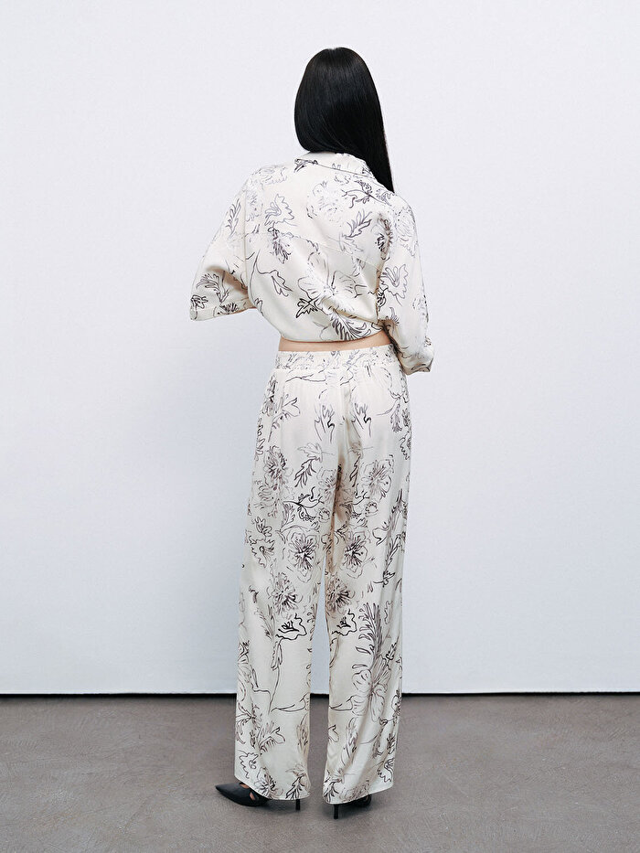 Nocturne Desenli Jakarlı Pantolon