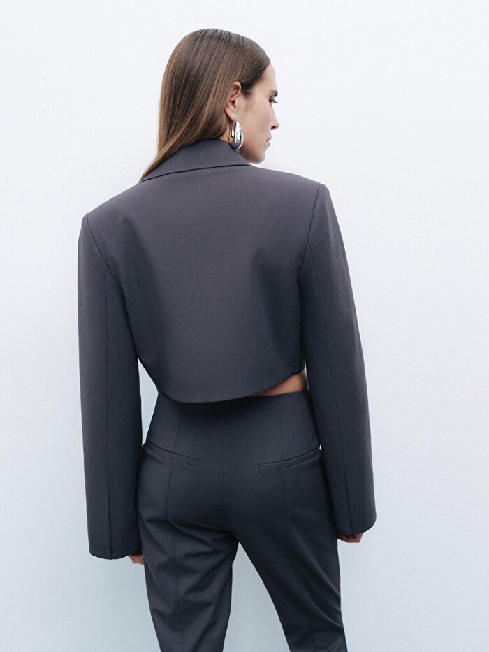 Nocturne Vatkalı Crop Ceket