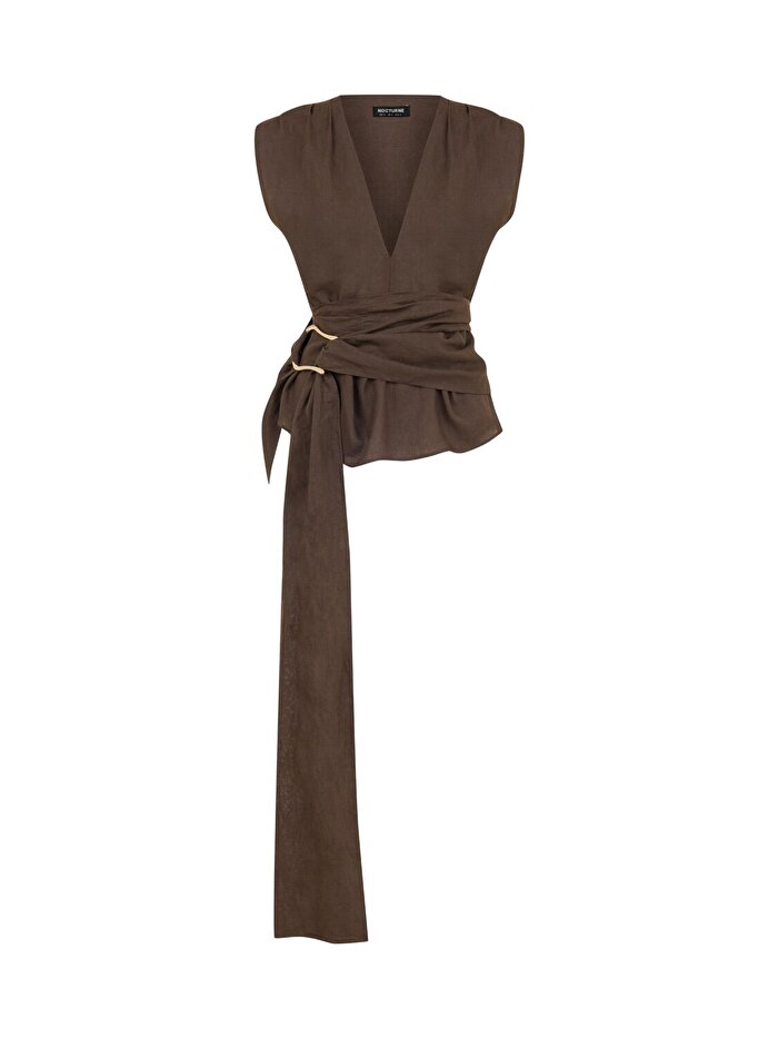 Nocturne Bel Aksesuar Detaylı Bluz