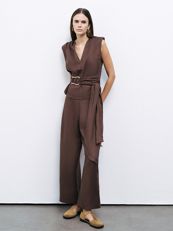 Nocturne Bel Aksesuar Detaylı Bluz