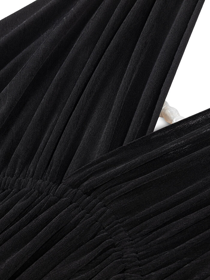 Nocturne Boncuk Aksesuarlı Bluz