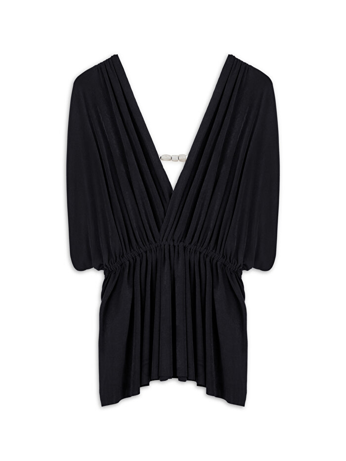 Nocturne Boncuk Aksesuarlı Bluz