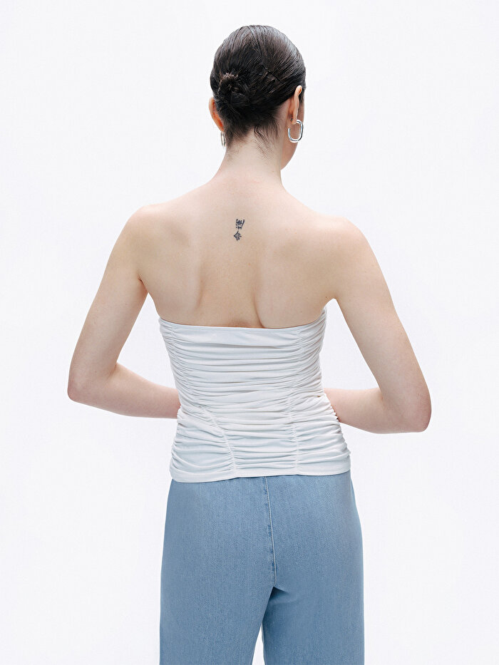 Nocturne İstiridye Aksesuarlı Bluz