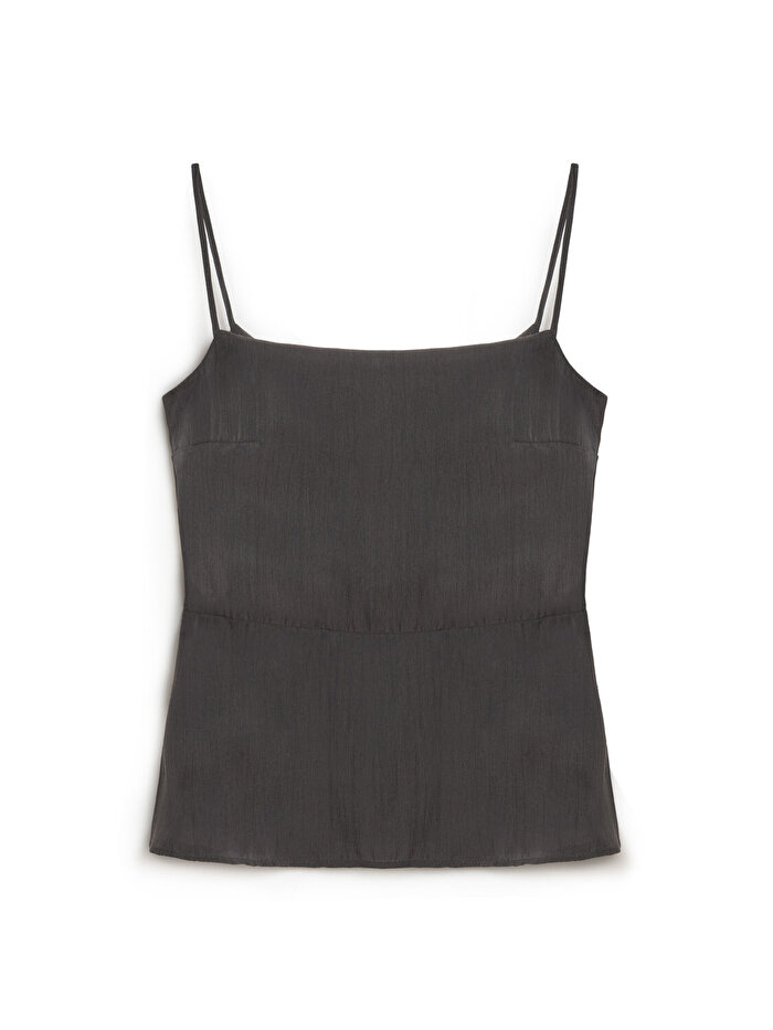 Nocturne Yırtmaçlı Askılı Bluz