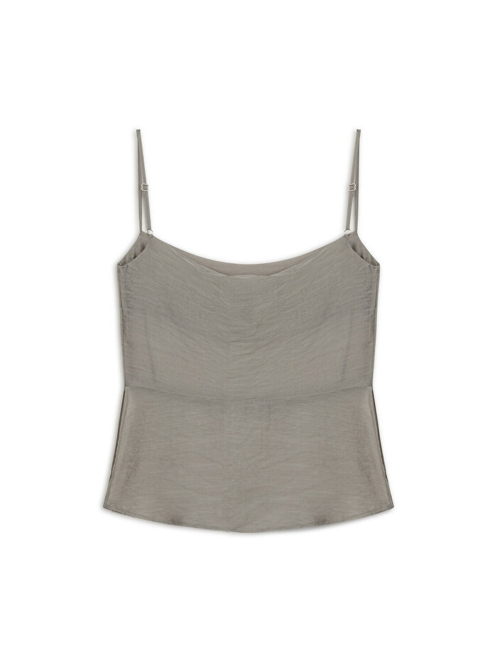 Nocturne Yırtmaçlı Askılı Bluz