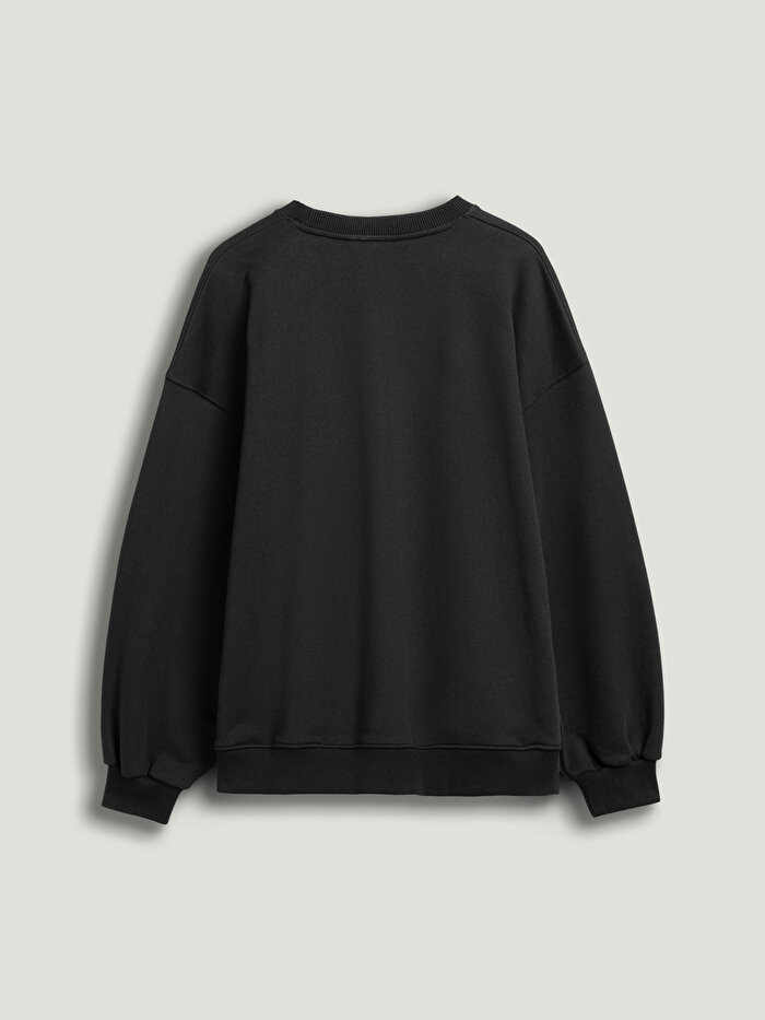 Nocturne Dokuma Yazılı Sweatshirt