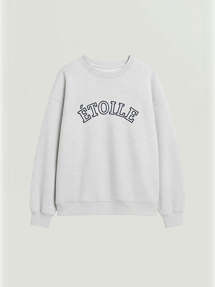 Nocturne Dokuma Yazılı Sweatshirt