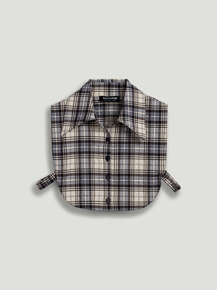 Nocturne Ekose Gömlek Detaylı Sweatshirt