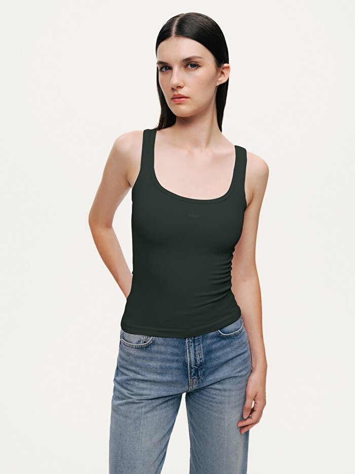 Nocturne Baskı Detaylı Crop Top