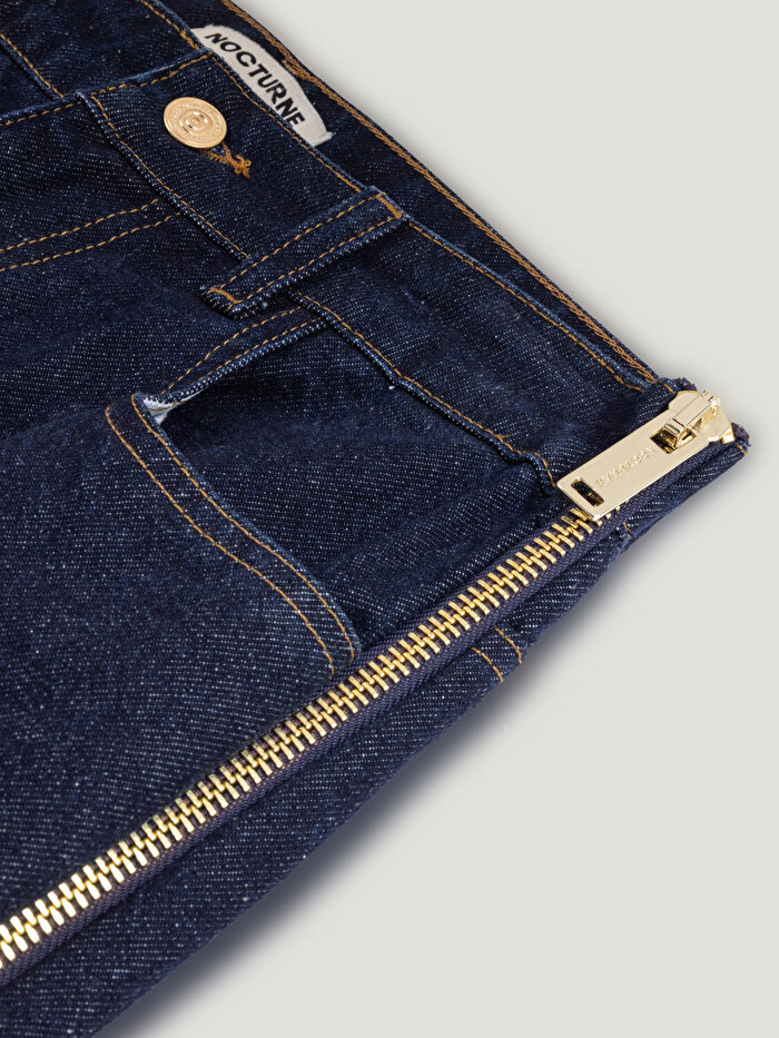 Nocturne Fermuar Detaylı Jean Pantolon