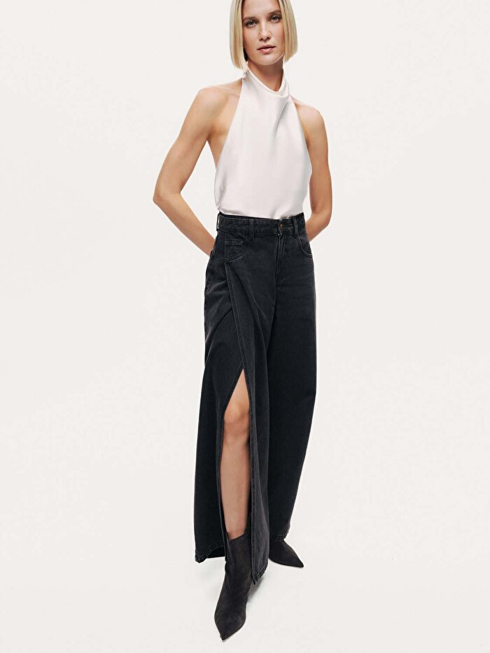 Nocturne Wide Leg Jean Pantolon
