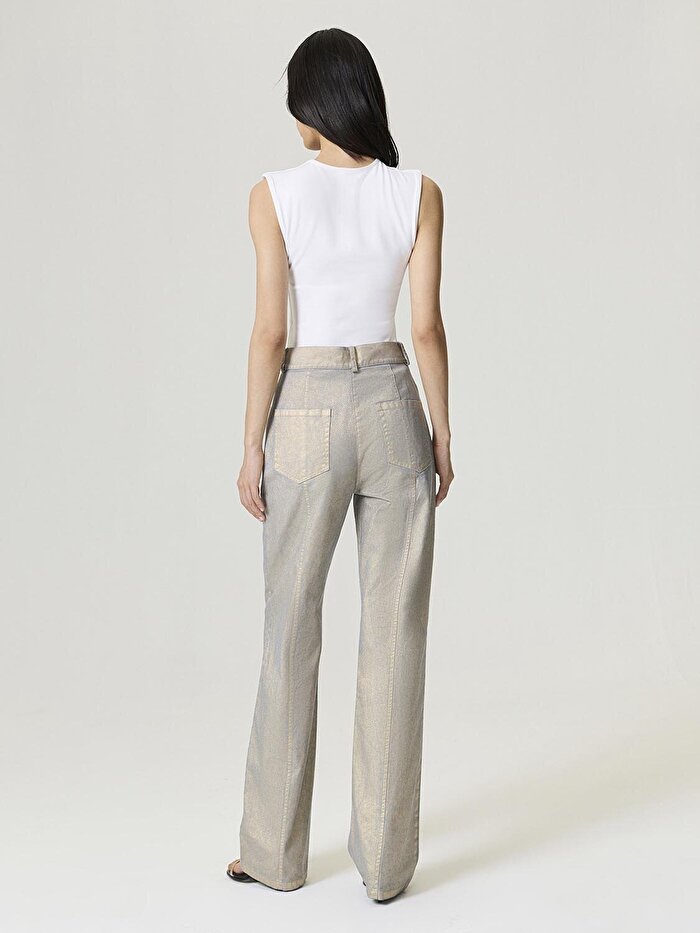 Nocturne Metalik Yıkamalı Pantolon