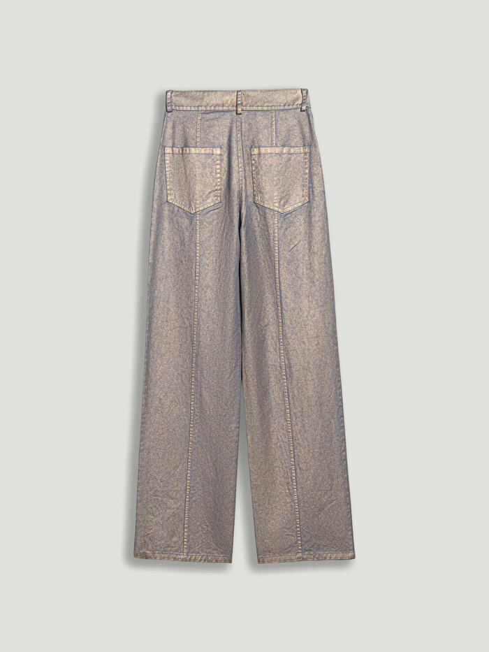 Nocturne Metalik Yıkamalı Pantolon