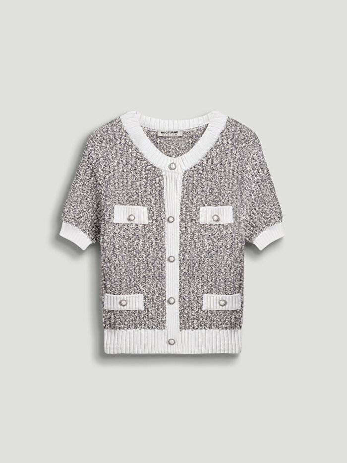 Nocturne Düğme Aksesuarlı Triko