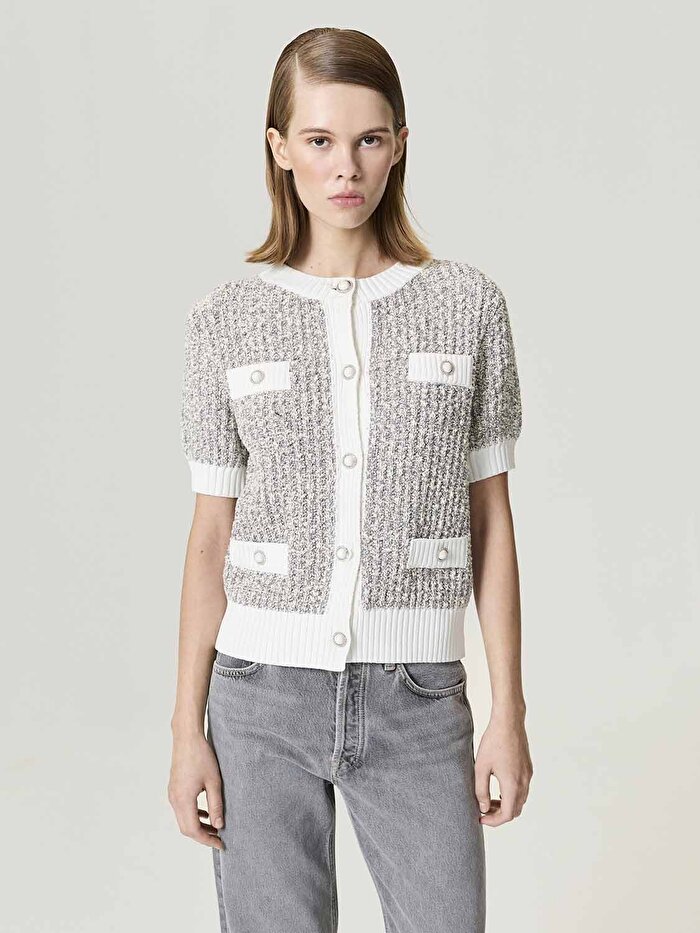 Nocturne Düğme Aksesuarlı Triko