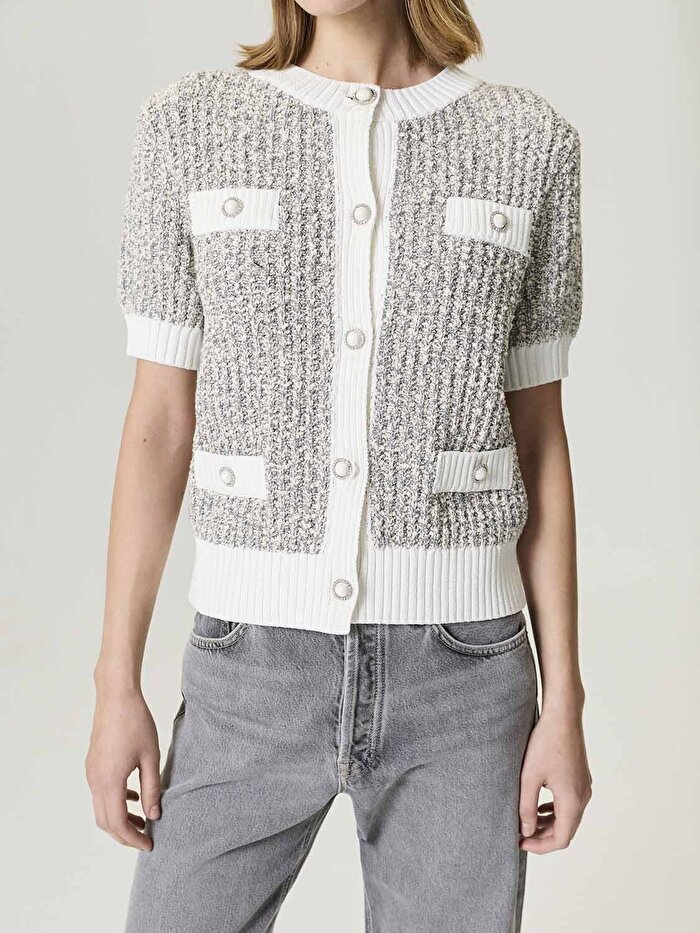 Nocturne Düğme Aksesuarlı Triko