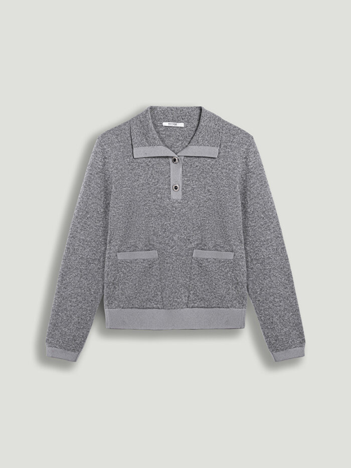 Nocturne Düğme Aksesuarlı Triko