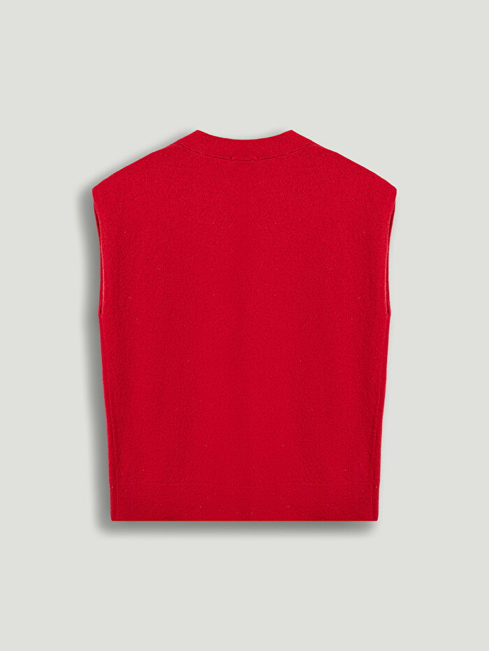 Nocturne Düğme Aksesuarlı Triko Yelek