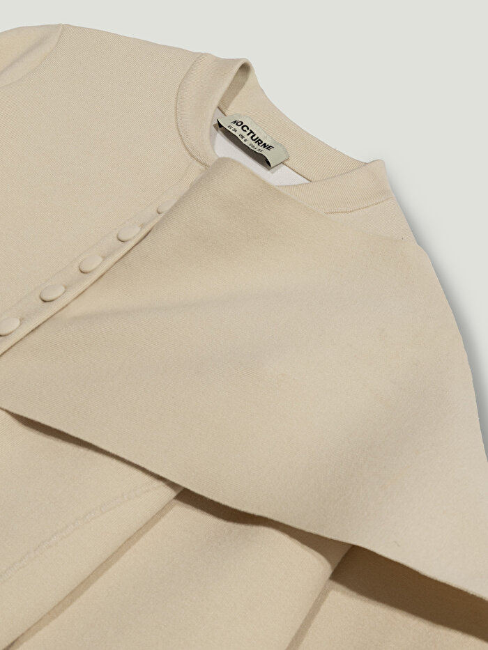 Nocturne Asimetrik Detaylı Triko