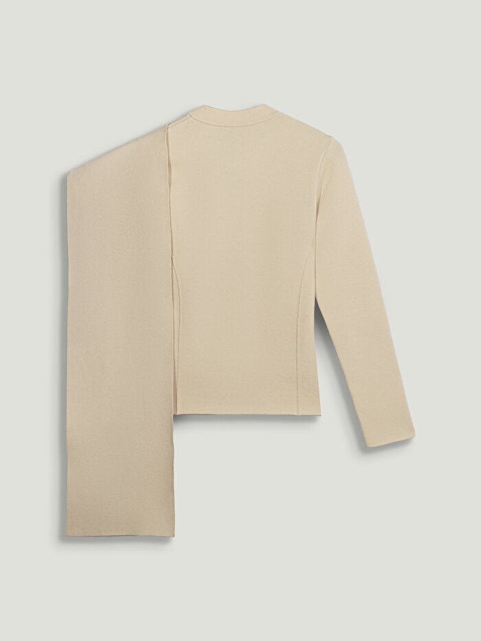 Nocturne Asimetrik Detaylı Triko