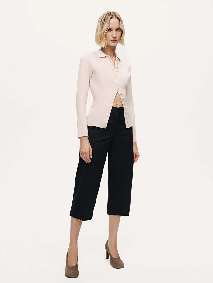 Nocturne Asimetrik Detaylı Triko