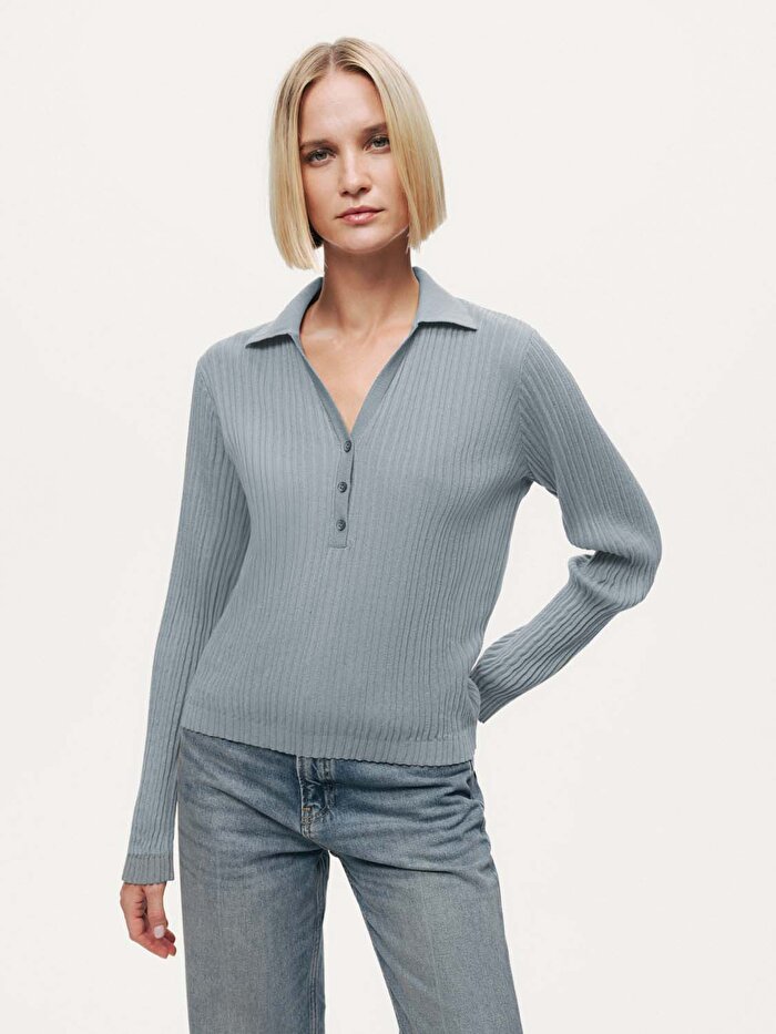 Nocturne Dokulu Polo Yaka Triko