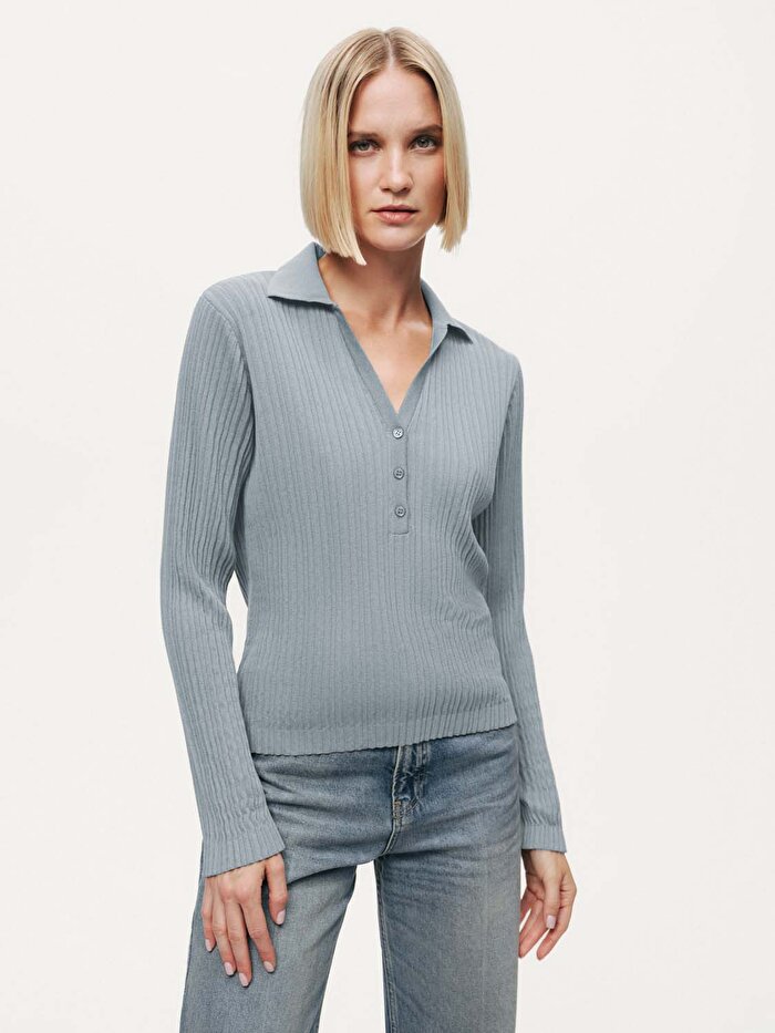 Nocturne Dokulu Polo Yaka Triko