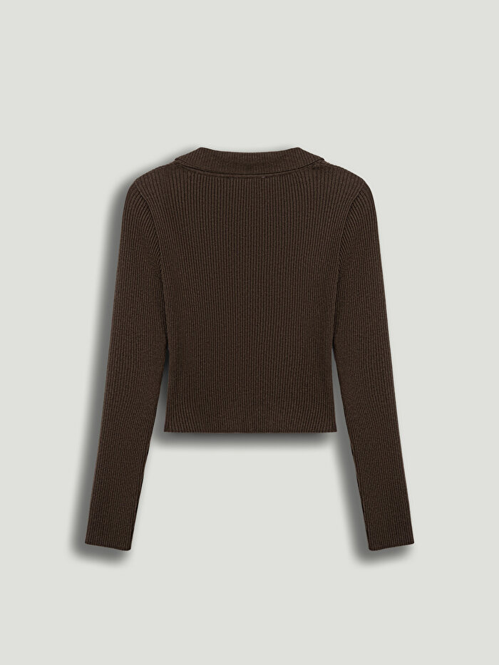 Nocturne Metal Fermuarlı Triko