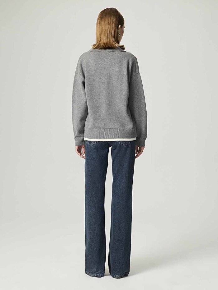 Nocturne Taşlı Düğme Aksesuarlı Triko