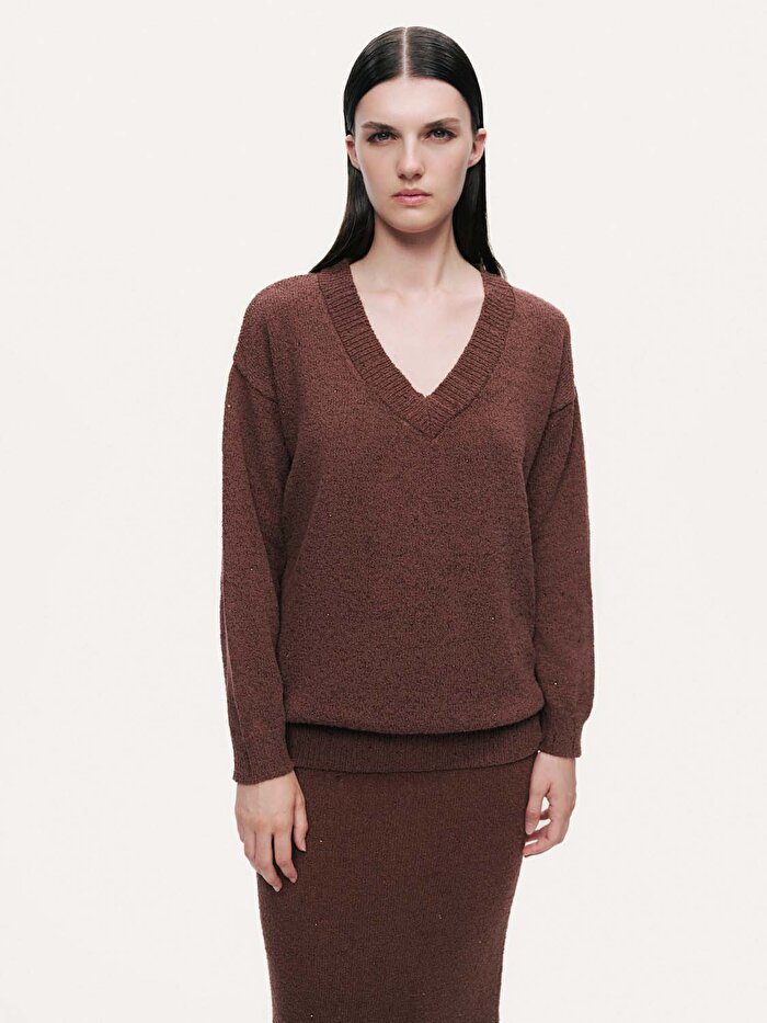 Nocturne Taş Detaylı Triko