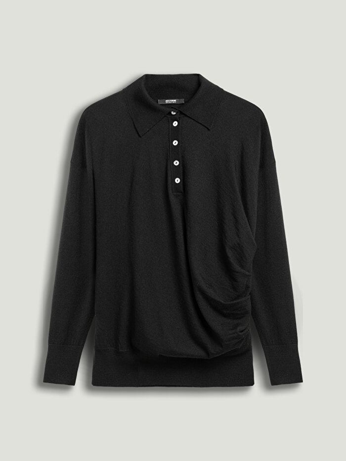 Nocturne Drapeli Polo Yaka Triko