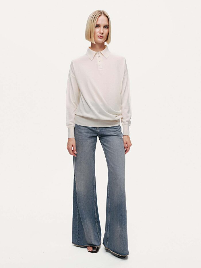 Nocturne Drapeli Polo Yaka Triko