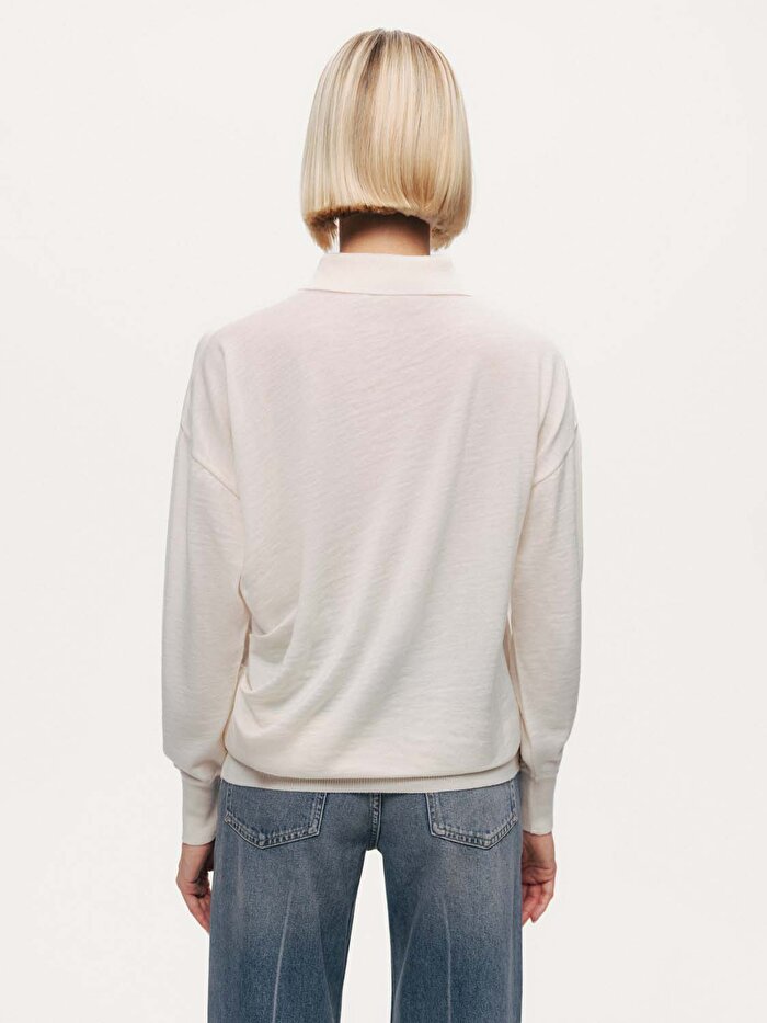 Nocturne Drapeli Polo Yaka Triko