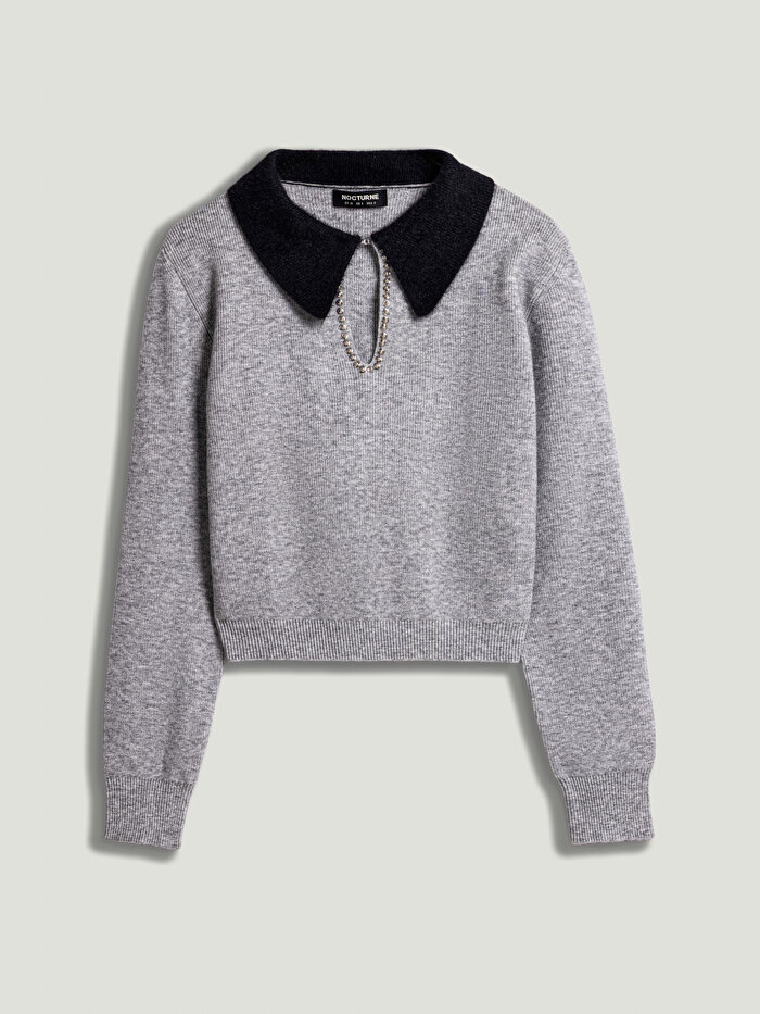 Nocturne Aksesuar Detaylı Triko