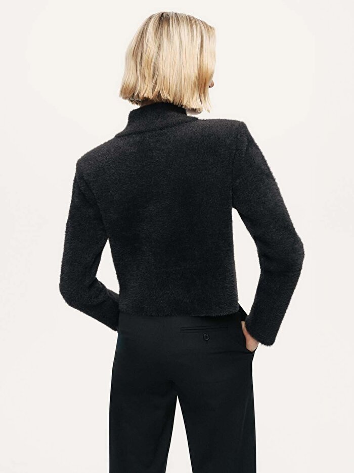 Nocturne Kalp Düğme Aksesuarlı Triko