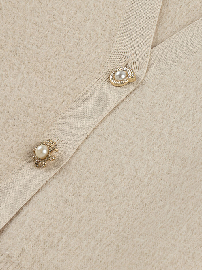 Nocturne İnci Düğme Aksesuarlı Triko