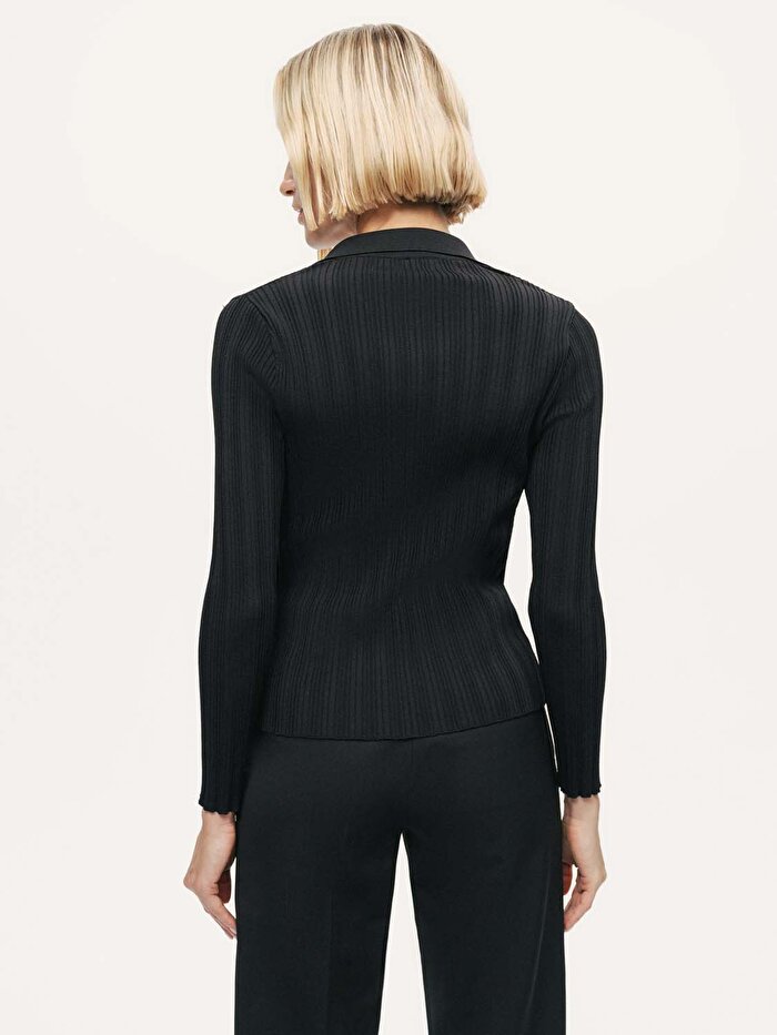 Nocturne Çiçek Detaylı Triko