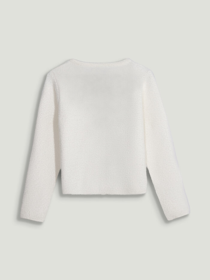 Nocturne Taşlı Düğme Aksesuarlı Triko