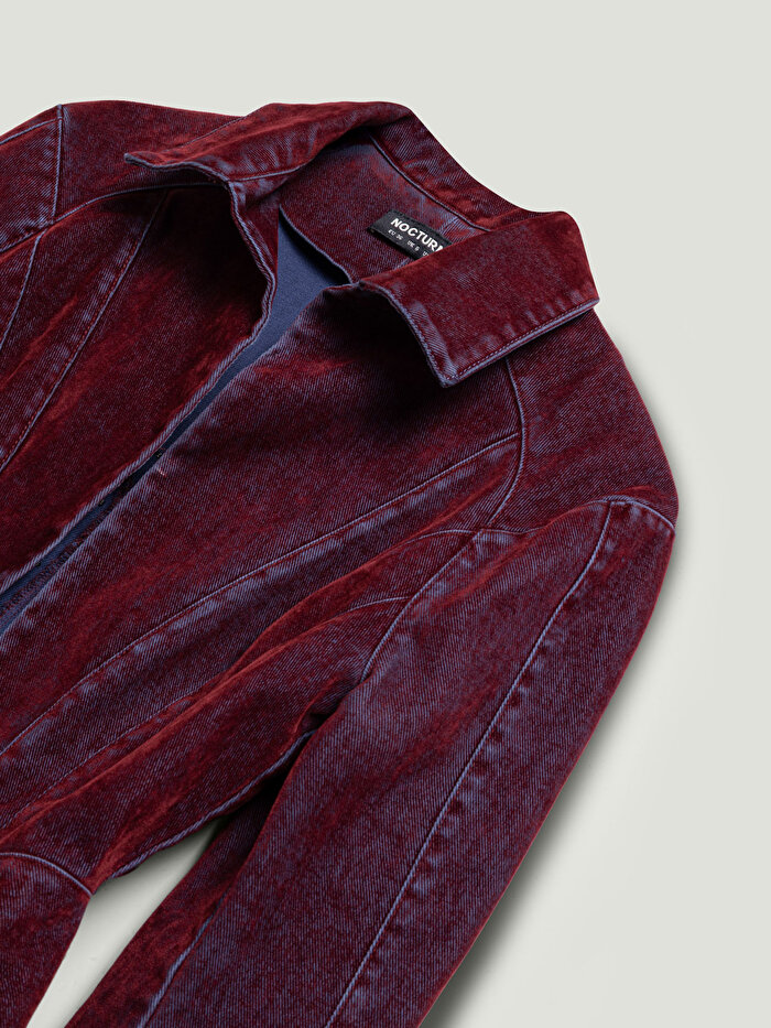 Nocturne Kadife Korse Detaylı Ceket