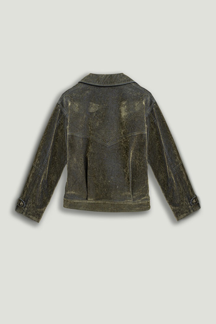 Nocturne Yıkama Detaylı Kadife Ceket