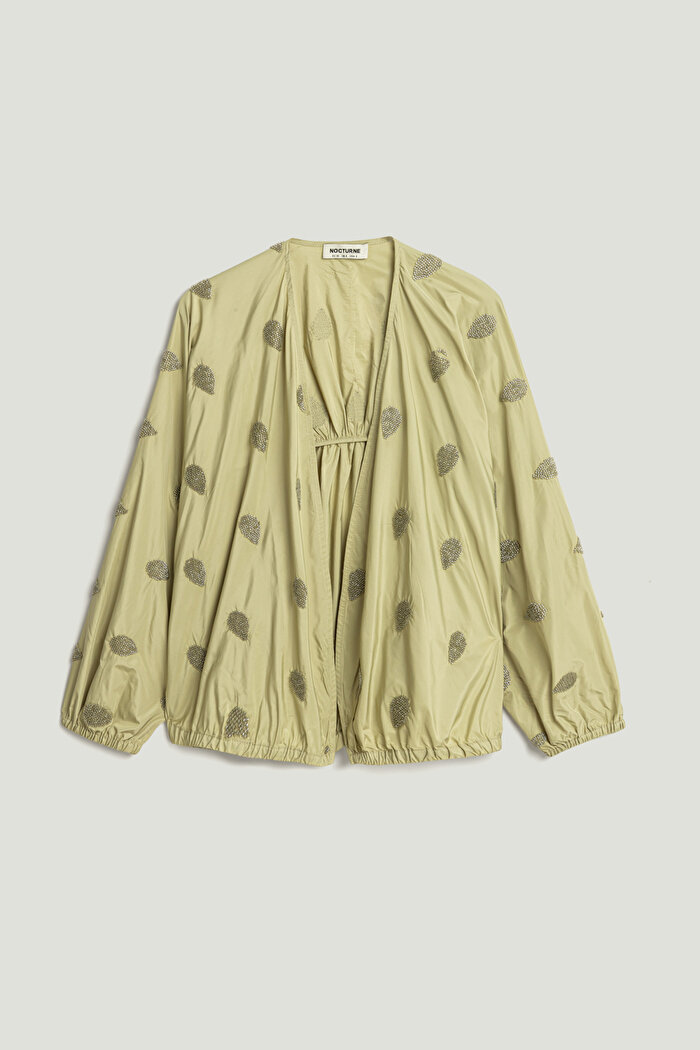 Nocturne Boncuk Brodeli Kimono