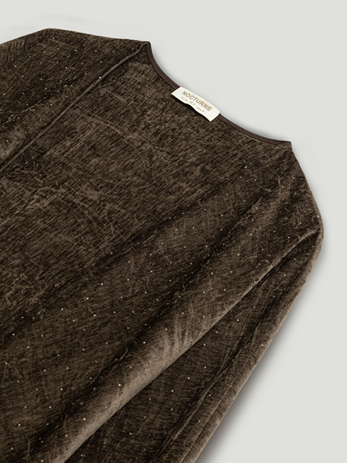 Nocturne Taş Detaylı Maxi Kimono