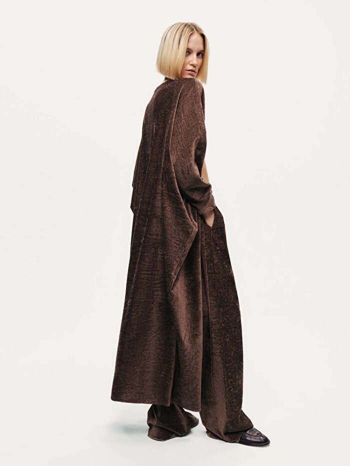 Nocturne Taş Detaylı Maxi Kimono